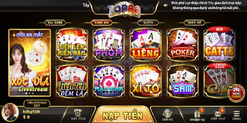 Đăng ký Top88 Nhận 50K khi tài khoản Top88 được xác nhận